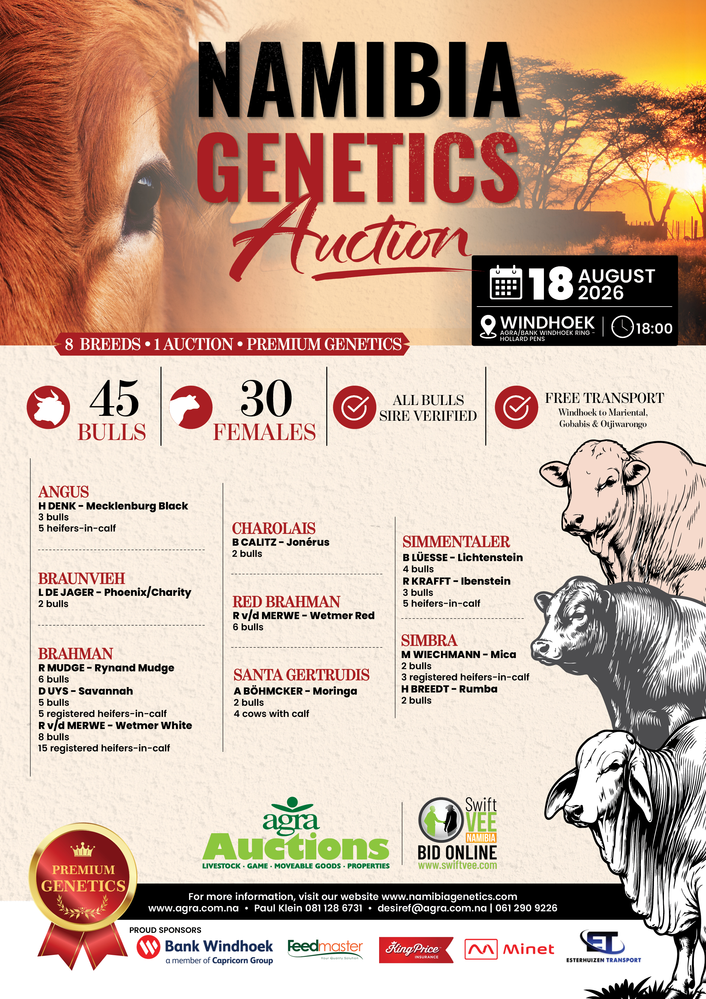 Namibia Genetics July 2026 FP Social