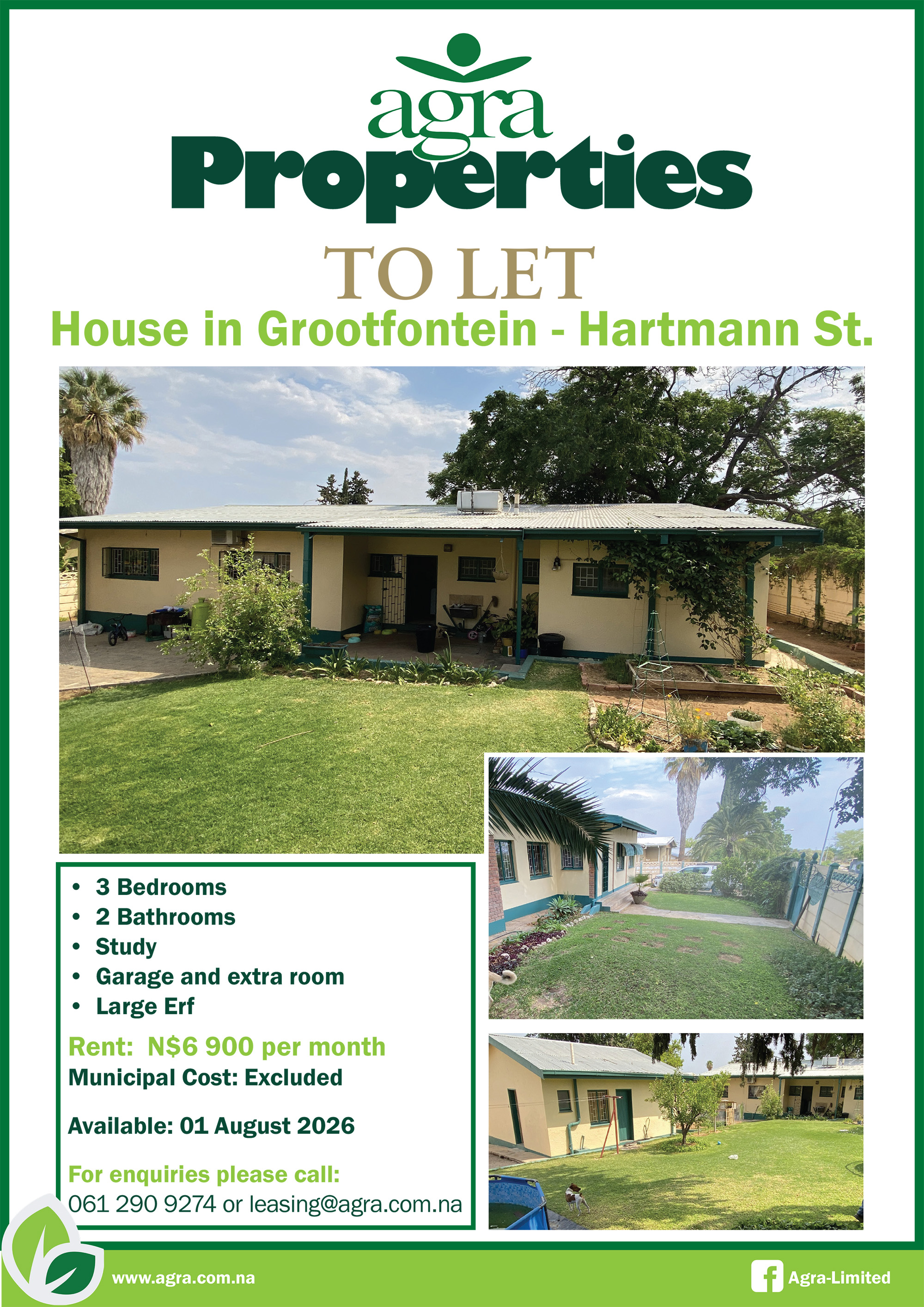Grootfontein House to Let July 2026